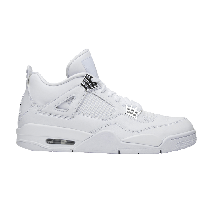 Air Jordan 4 Retro 'Pure Money' 2017 — White/Metallic Silver/Pure Platinum