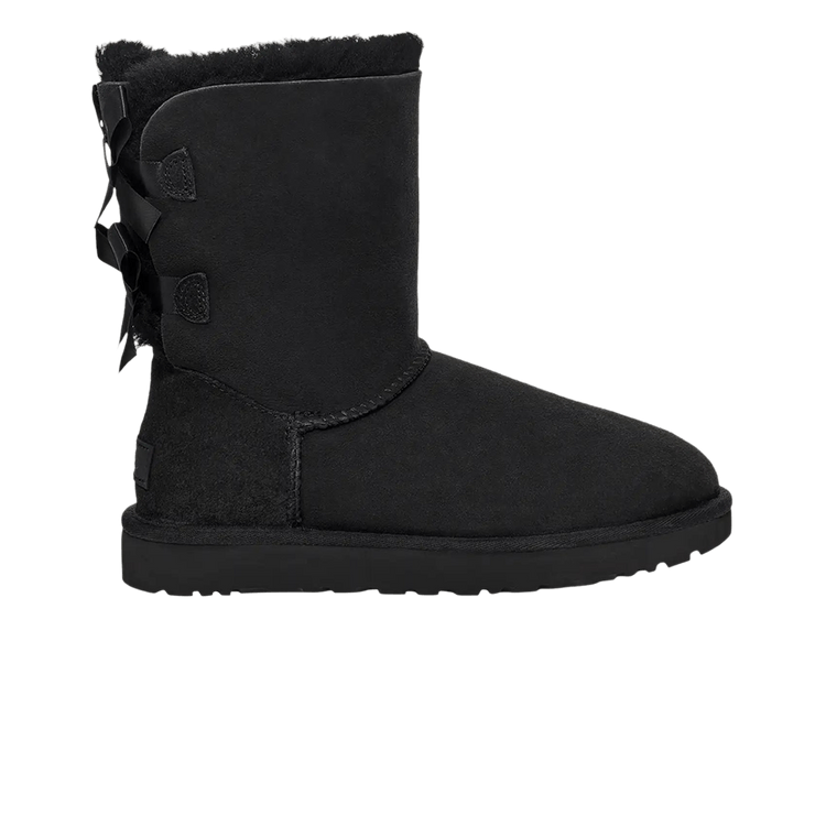 UGG Wmns Bailey Bow II Boot 'Black' — Black