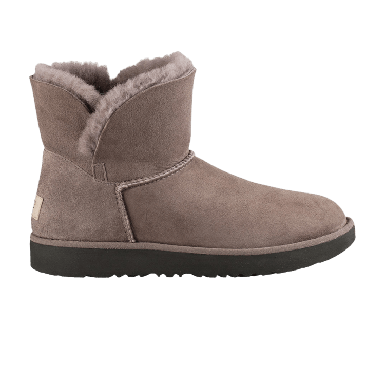 UGG Wmns Classic Cuff Mini 'Stormy Grey' — Stormy Grey