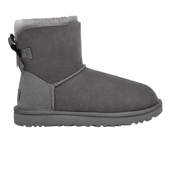UGG Wmns Mini Bailey Bow II Boot 'Grey — Grey