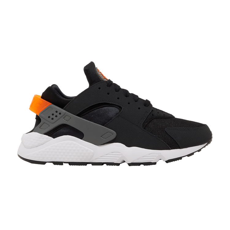 Nike Air Huarache 'Black Safety Orange' — Black/Safety Orange/White/Iron Grey