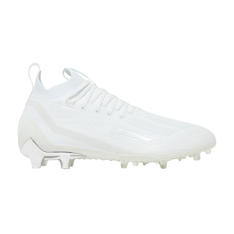 adidas Adizero Primeknit Cleats 'White Silver Metallic' — Cloud White/Cloud White/Silver Metallic