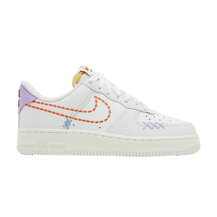 Nike Wmns Air Force 1 '07 SE '101' — White/Sail/Green Glow/Safety Orange
