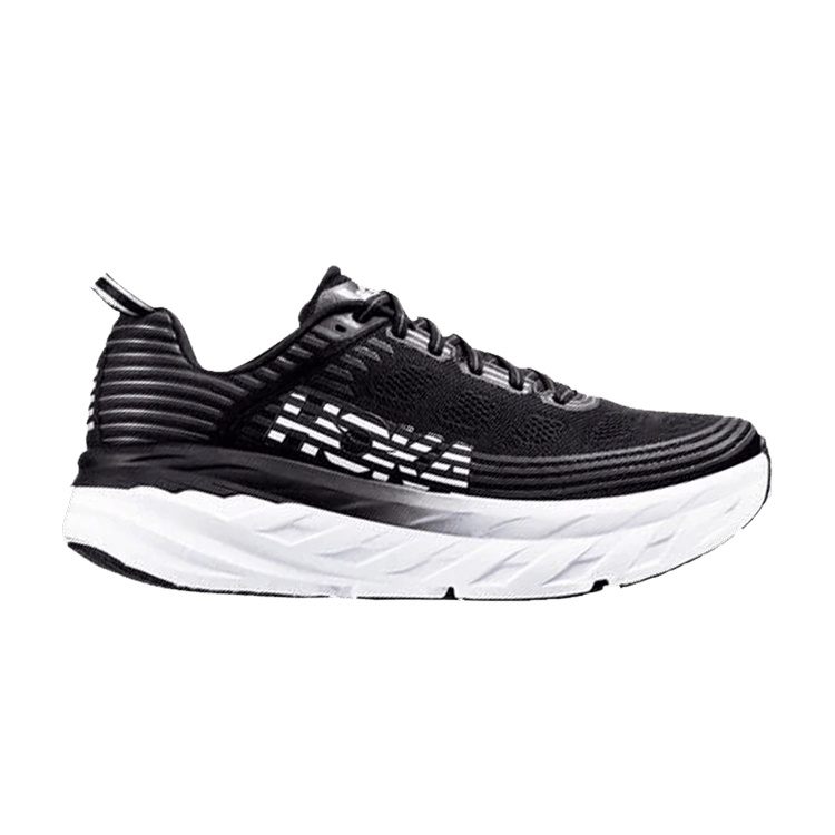 HOKA Bondi 6 'Black White' — Black/White