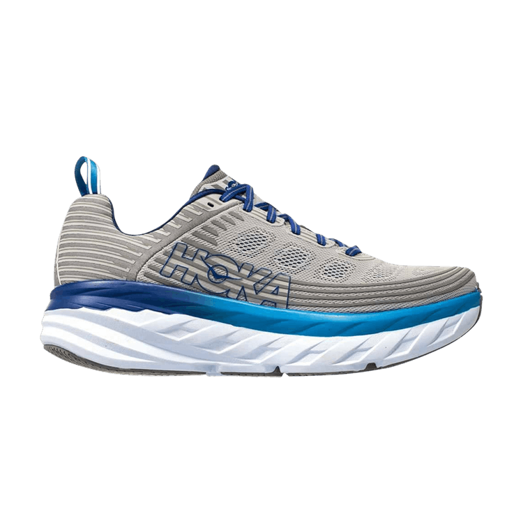 HOKA Bondi 6 Wide 'Frost Grey Vapor Blue' — Vapor Blue/Frost Grey