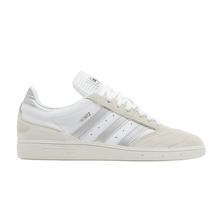 adidas Busenitz 'White Silver Metallic' — Crystal White/Silver Metallic/Cloud White
