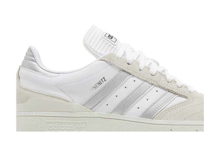 adidas Busenitz 'White Silver Metallic' — Crystal White/Silver Metallic/Cloud White