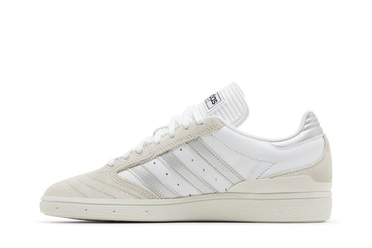 adidas Busenitz 'White Silver Metallic' — Crystal White/Silver Metallic/Cloud White