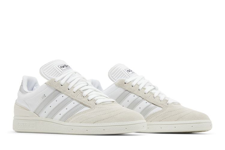 adidas Busenitz 'White Silver Metallic' — Crystal White/Silver Metallic/Cloud White