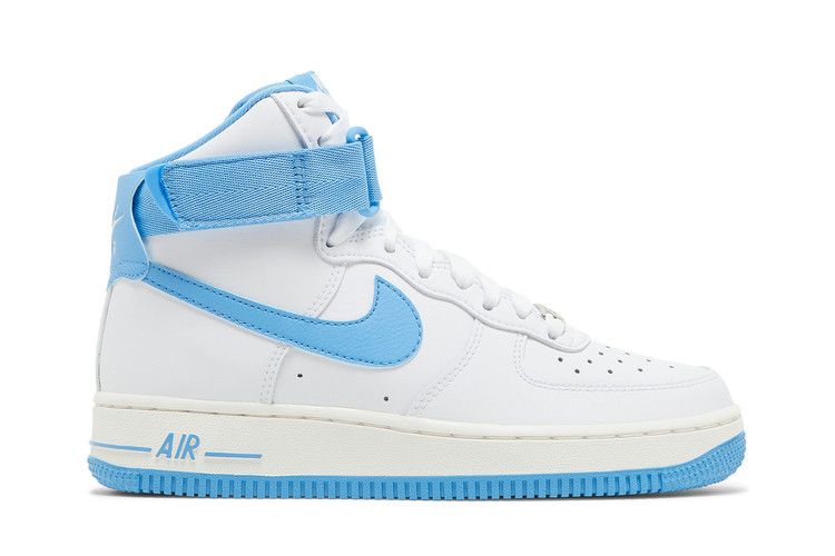 Nike Wmns Air Force 1 High 'White University Blue' — White/University Blue/Sail (2)