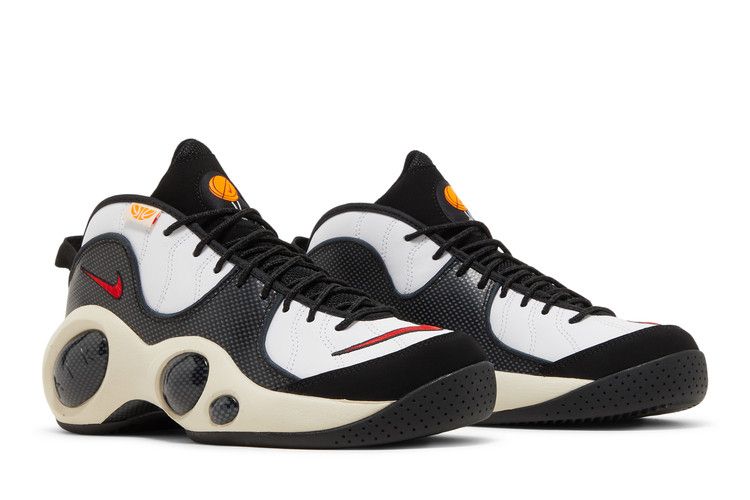 Nike Air Zoom Flight 95 'Hoops' — White/University Red/Total Orange/Coconut Milk/Black/Dark Smoke Grey (9)