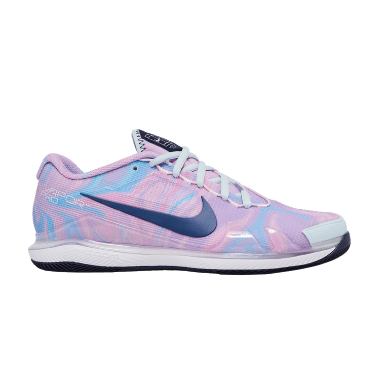 Wmns NikeCourt Air Zoom Vapor Pro 'Pink Foam Glacier Blue' — Glacier Blue/White/Pink Foam/Midnight Navy