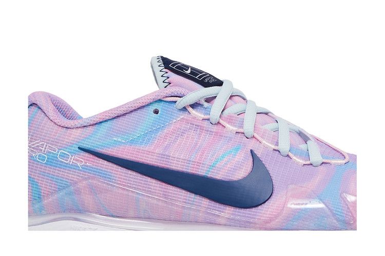 Wmns NikeCourt Air Zoom Vapor Pro 'Pink Foam Glacier Blue' — Glacier Blue/White/Pink Foam/Midnight Navy (3)