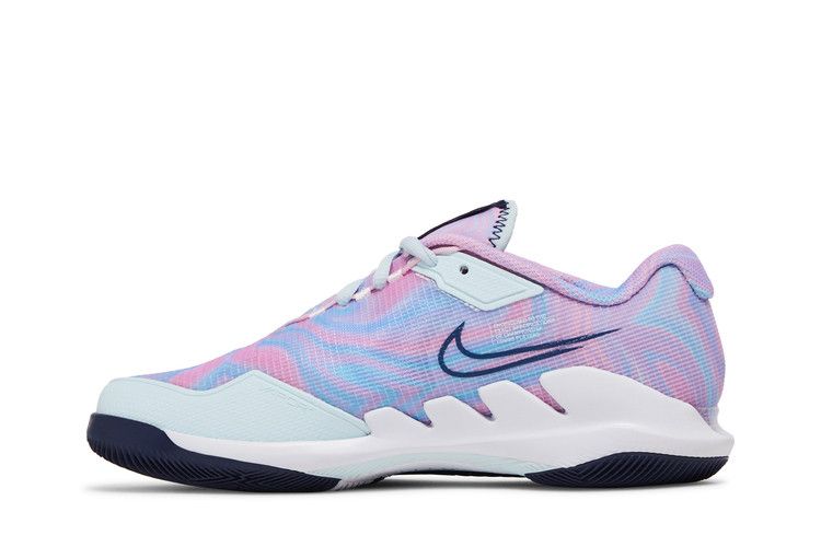 Wmns NikeCourt Air Zoom Vapor Pro 'Pink Foam Glacier Blue' — Glacier Blue/White/Pink Foam/Midnight Navy (4)