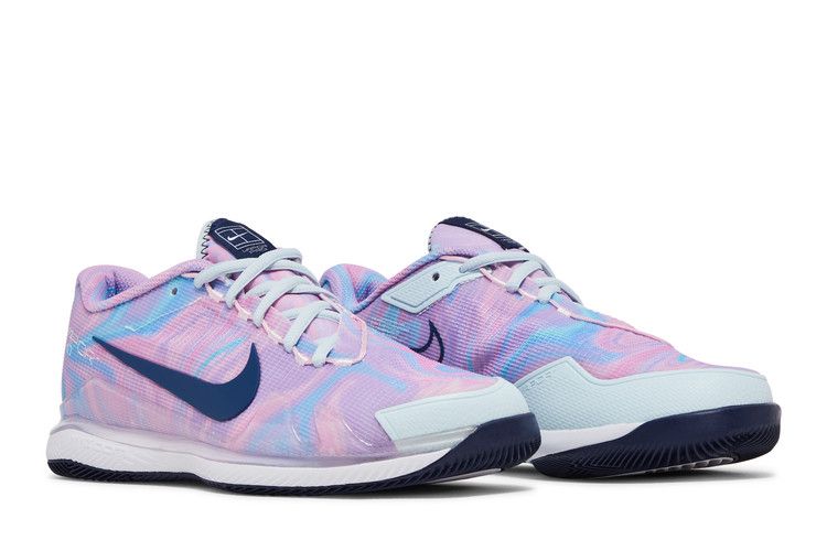 Wmns NikeCourt Air Zoom Vapor Pro 'Pink Foam Glacier Blue' — Glacier Blue/White/Pink Foam/Midnight Navy (9)