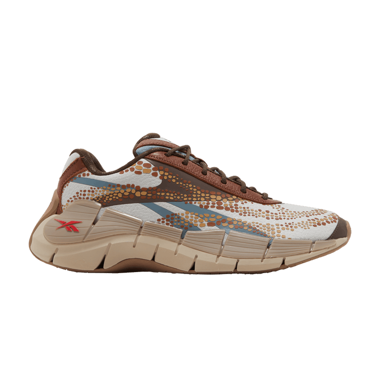 Jurassic World x Reebok Zig Kinetica 2.5 'Atrociraptors' — Stark Grey/Peat S18-R/Grizzly Brown
