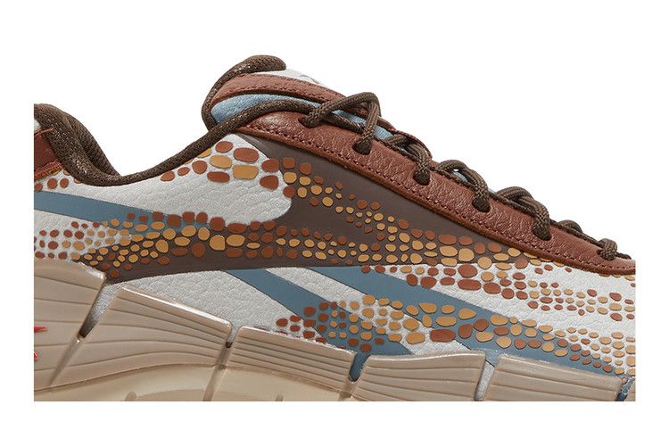 Jurassic World x Reebok Zig Kinetica 2.5 'Atrociraptors' — Stark Grey/Peat S18-R/Grizzly Brown