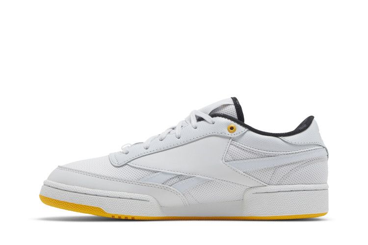 Jurassic World x Reebok Club C Revenge 'Biosyn Genetics' — Spirit White/Silver Metallic/Track Gold