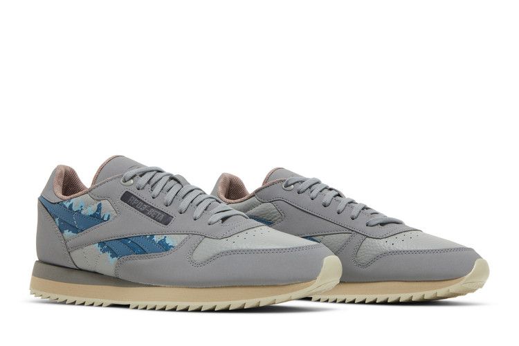 Jurassic World x Reebok Classic Leather Ripple 'Blue and Beta' — Pure Grey/Flat Grey/Brave Blue
