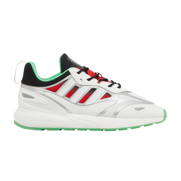 Marvel x adidas ZX 2K Boost 'Gamora' — Silver Metallic/Cloud White/Scarlet