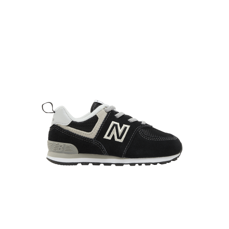 New Balance 574 Bungee Toddler Wide 'Core Pack - Black White' — Black/White