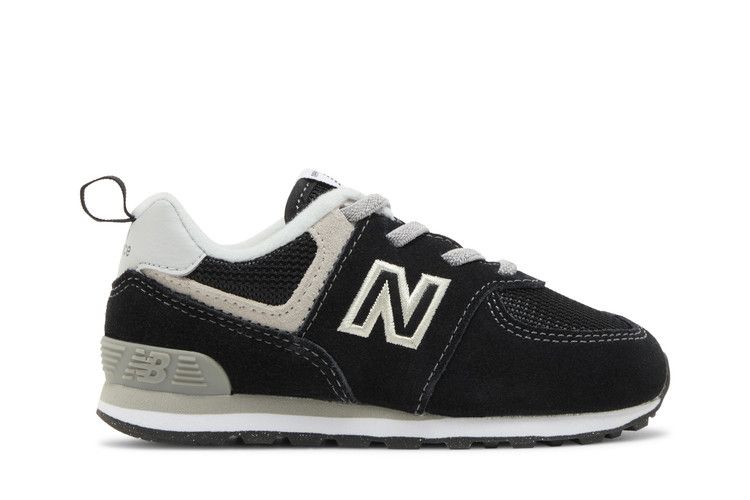 New Balance 574 Bungee Toddler Wide 'Core Pack - Black White' — Black/White