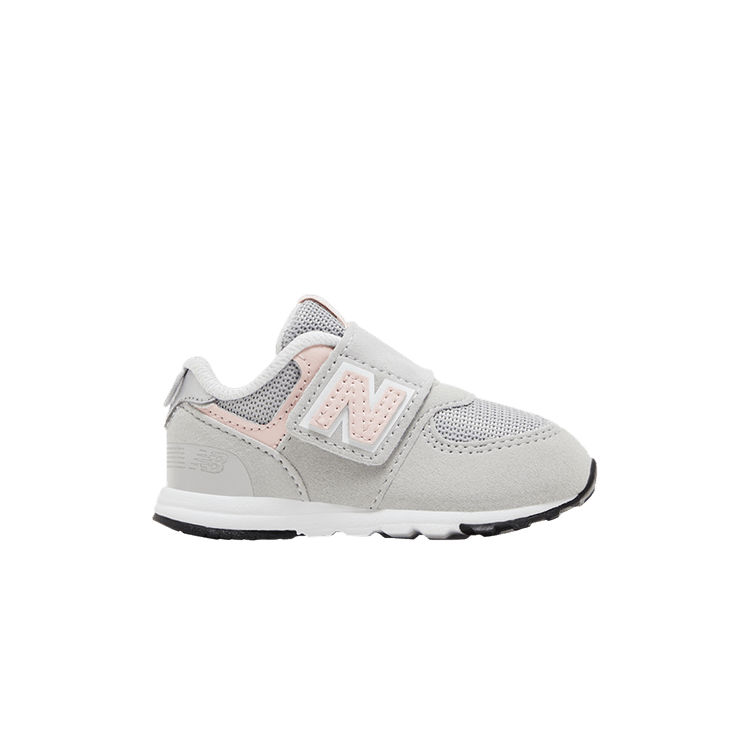 New Balance 574 New-B Hook &amp; Loop Toddler 'Rain Cloud Pink Haze' — Rain Cloud/Pink Haze