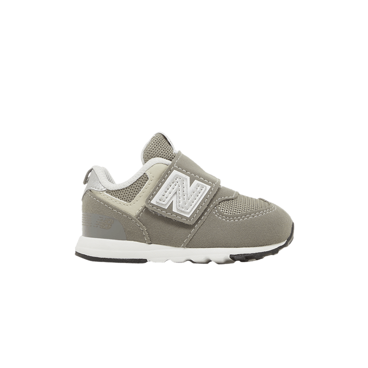 New Balance 574 New-B Hook &amp; Loop Toddler 'Rain Cloud Silver Metallic' — Rain Cloud/Silver Metallic
