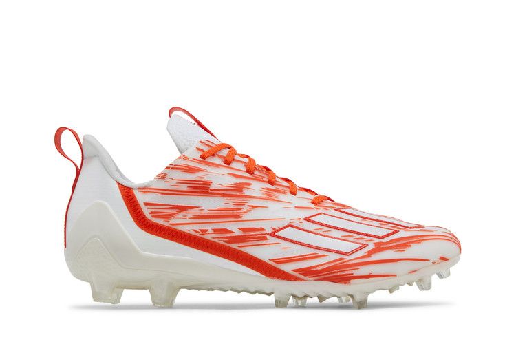 adidas Adizero Cleats 'White Team Orange' — Cloud White/Team Orange/Cloud White
