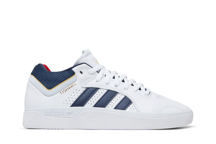 Adidas Tyshawn 'White Collegiate Navy' — Cloud White/Collegiate Navy/Gold Metallic