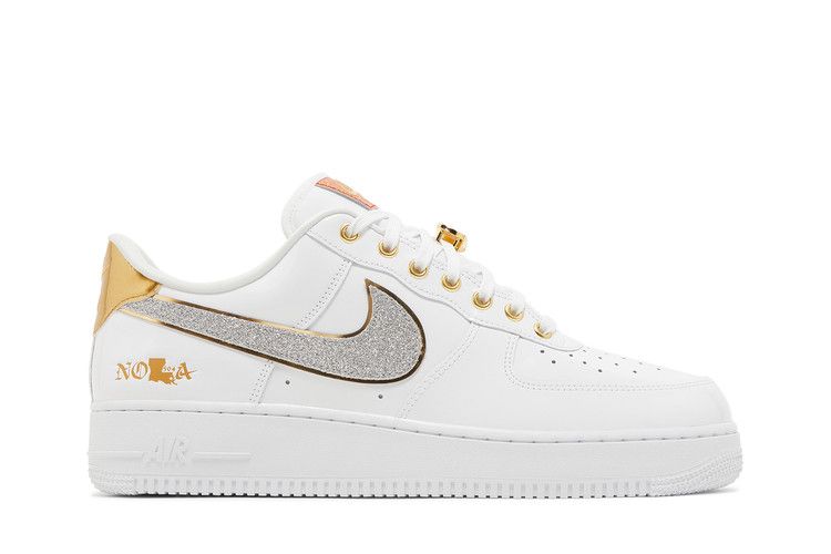 Nike Air Force 1 Low 'NOLA' — White/Multi-Color/Metallic Gold/University Red (2)
