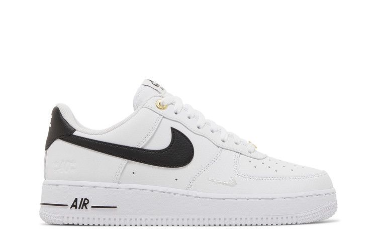 Nike Air Force 1 '07 LV8 '40th Anniversary - White Black' — White/Black/White/Metallic Gold (2)
