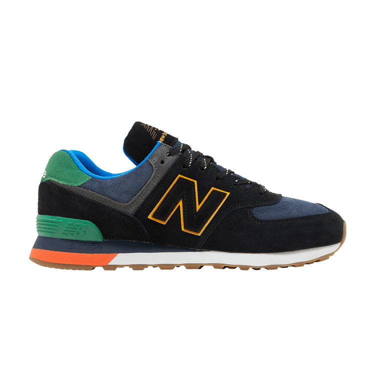 New Balance 574 'Black Varsity Green' — Black/Varsity Green
