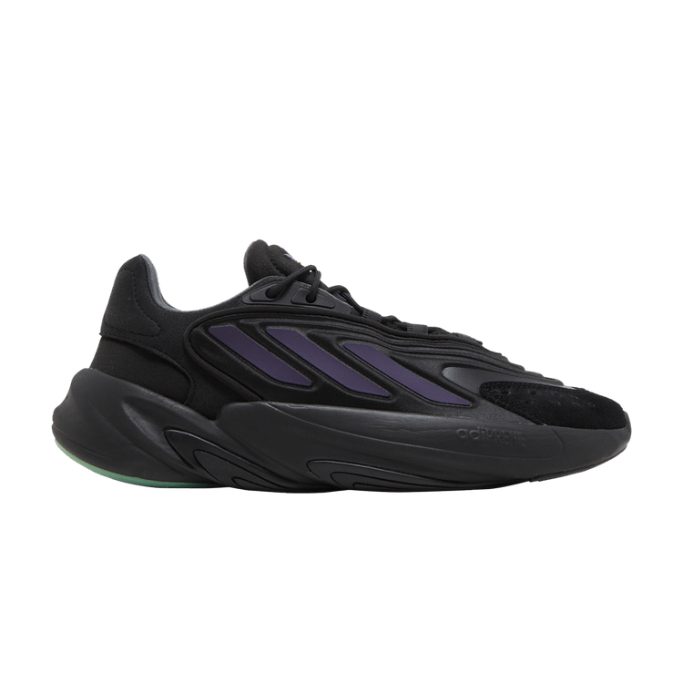 Adidas Ozelia 'Black Collegiate Purple' — Core Black/Collegiate Purple/Screaming Green