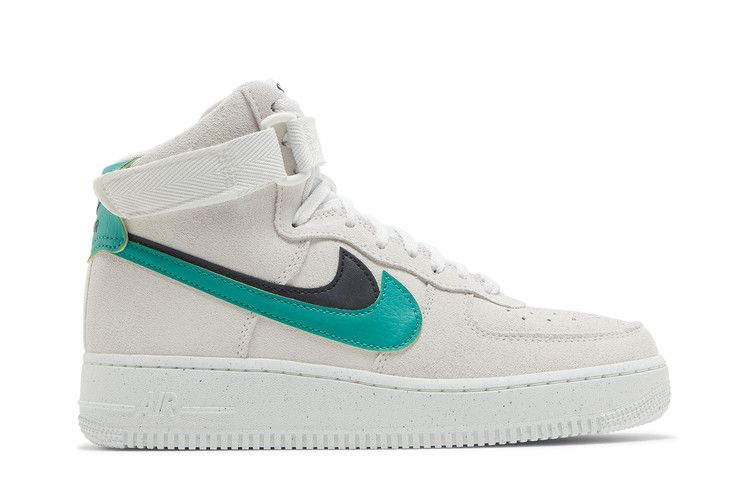Nike Wmns Air Force 1 High SE '82 - Neptune Green' — Summit White/Black/Sesame/Neptune Green (2)