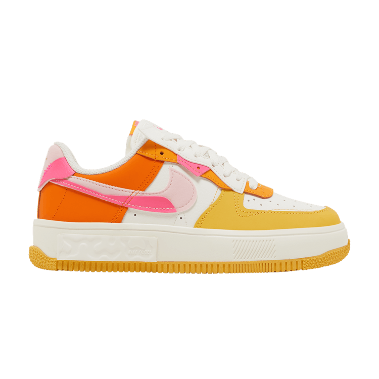 Nike Wmns Air Force 1 Fontanka 'Sunrise' — Summit White/Solar Flare/Medium Soft Pink/Hyper Pink