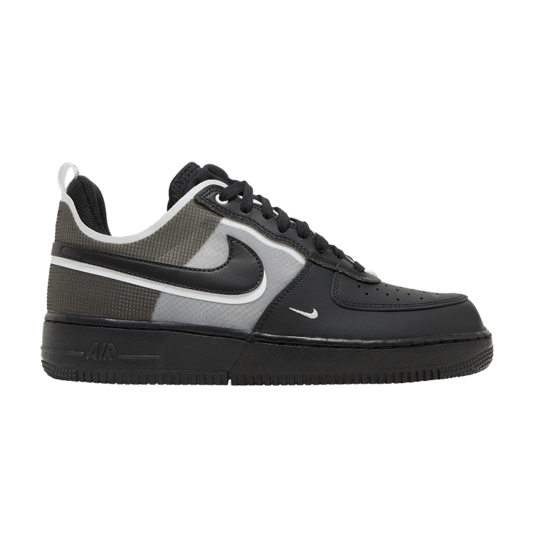 Nike Air Force 1 React 'Black White' — Black/Black/White