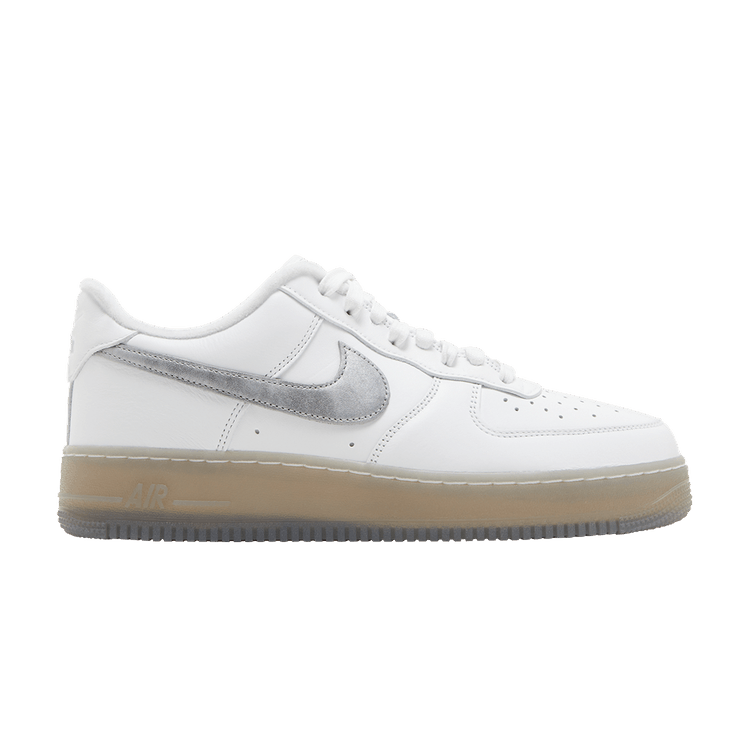 Nike Air Force 1 '07 Premium 'White Metallic Silver' — White/Metallic Silver/Coconut Milk/Hyper Pink