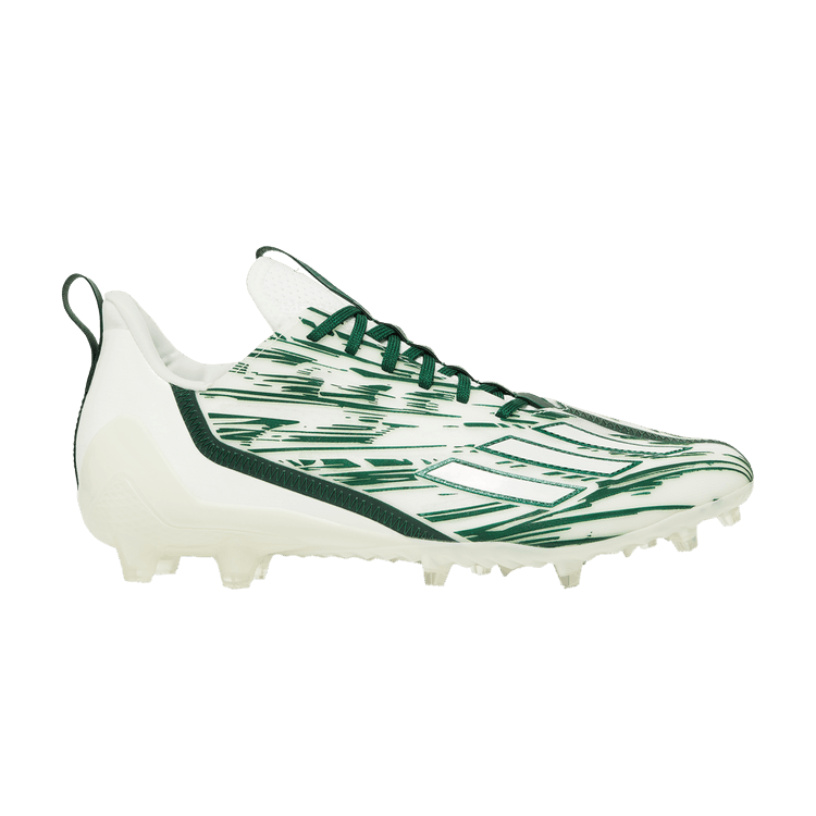 adidas Adizero Cleats 'White Dark Green' — Cloud White/Dark Green/Cloud White