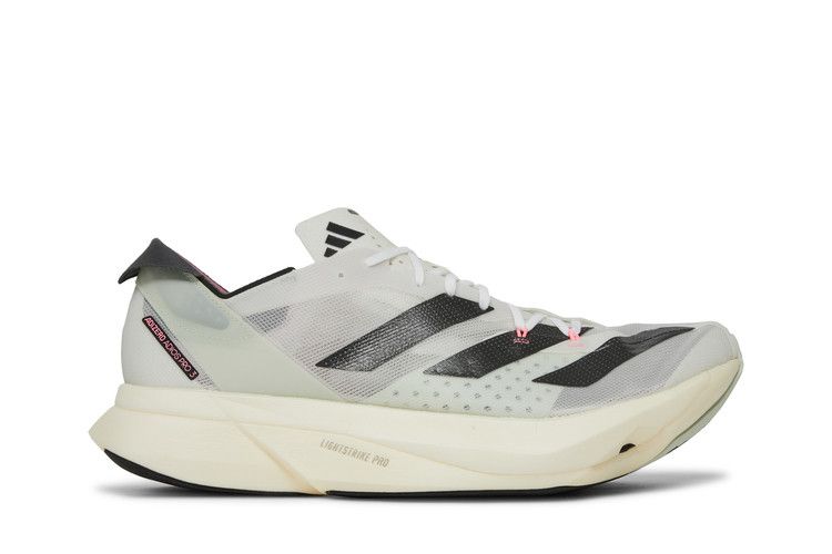 adidas Adizero Adios Pro 3 'White Night Metallic' — Crystal White/Night Metallic/Linen Green