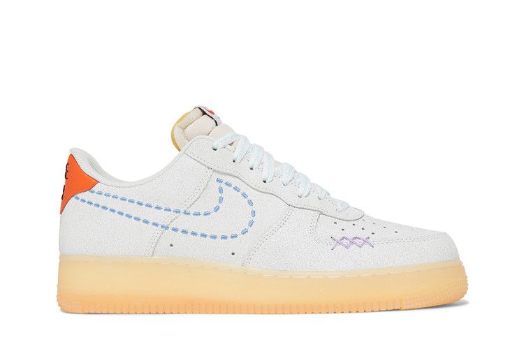 Air Force 1 '07 LV8 'Nike 101' — White/Safety Orange/Lilac/University Blue (2)