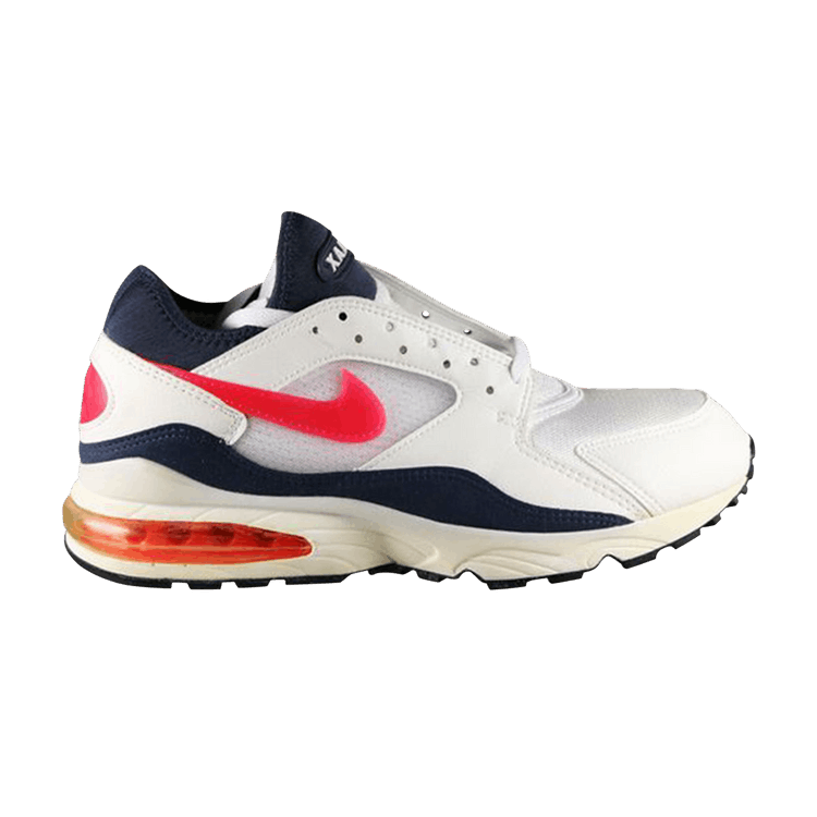 Nike Air Max 93 OG 'White Flame Red' 1993 — White/Flame Red/Dark Blue Grey