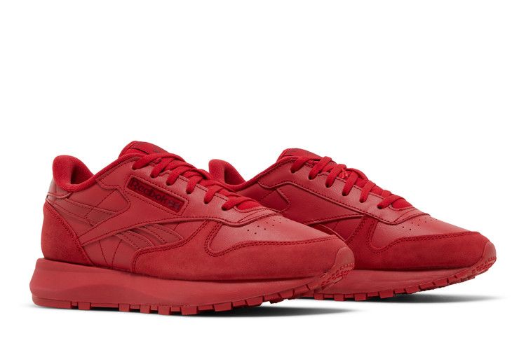 Reebok Wmns Classic Leather SP 'Flash Red' — Flash Red/Flash Red/Classic Burgundy