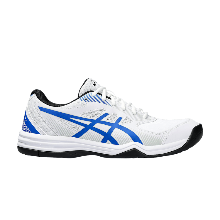 Asics Court Slide 3 'White Tuna Blue' — White/Tuna Blue