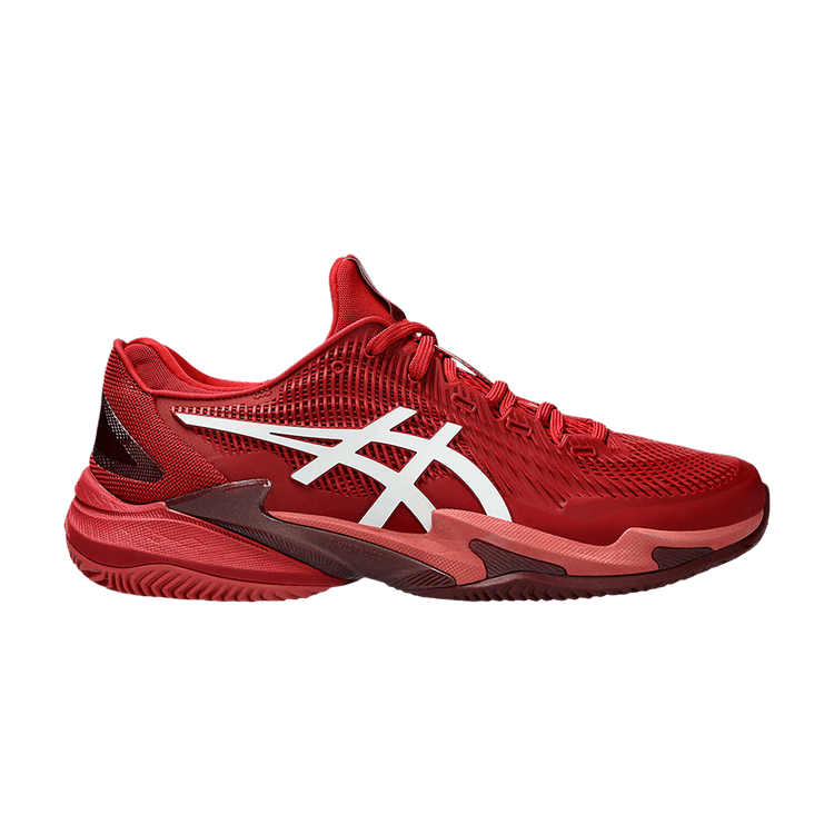 ASICS Court FF 3 Novak Clay 'Cranberry' — Cranberry/White
