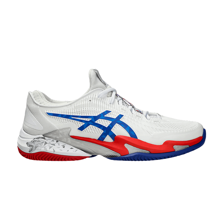 Asics Court FF 3 Novak Clay 'Paris' — White/Blue