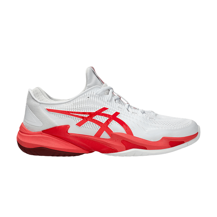 ASICS Court FF 3 Novak 'White Electric Red' — White/Electric Red