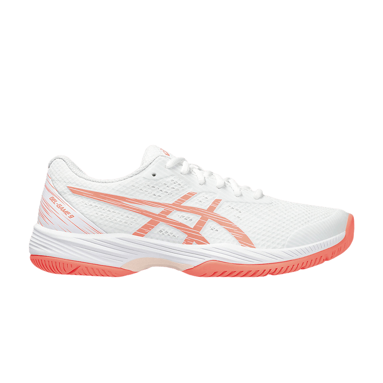 Asics Wmns Gel Game 9 'White Sun Coral' — White/Sun Coral