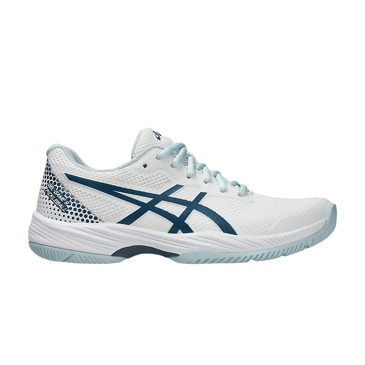 Asics Wmns Gel Game 9 Pickleball 'White Vintage Indigo' — White/Vintage Indigo