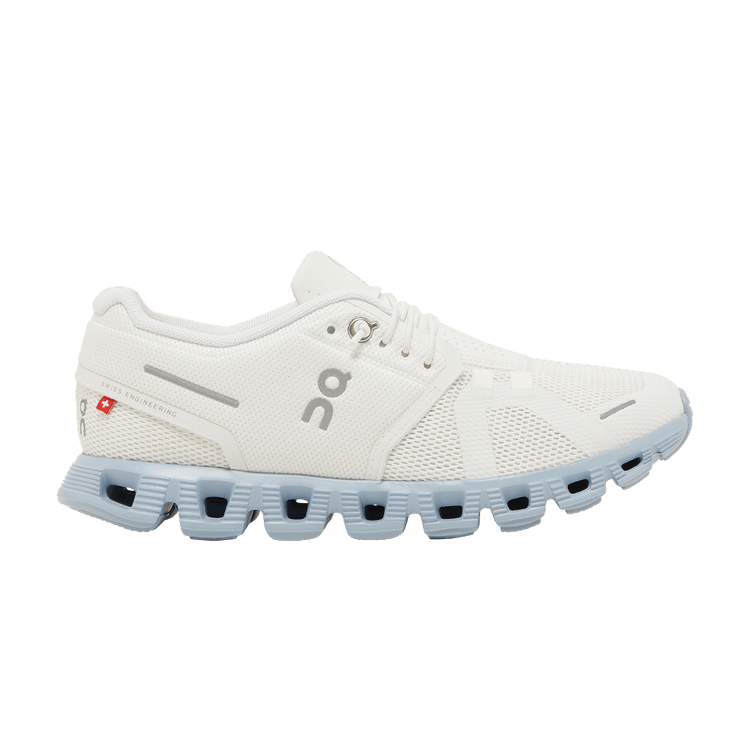 ON Wmns Cloud 5 'White Chambray' — White/Chambray